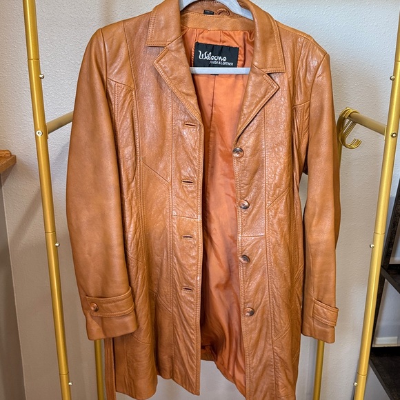 Wilson Suede & Leather Jacket in brown - Vintage - Picture 1 of 6